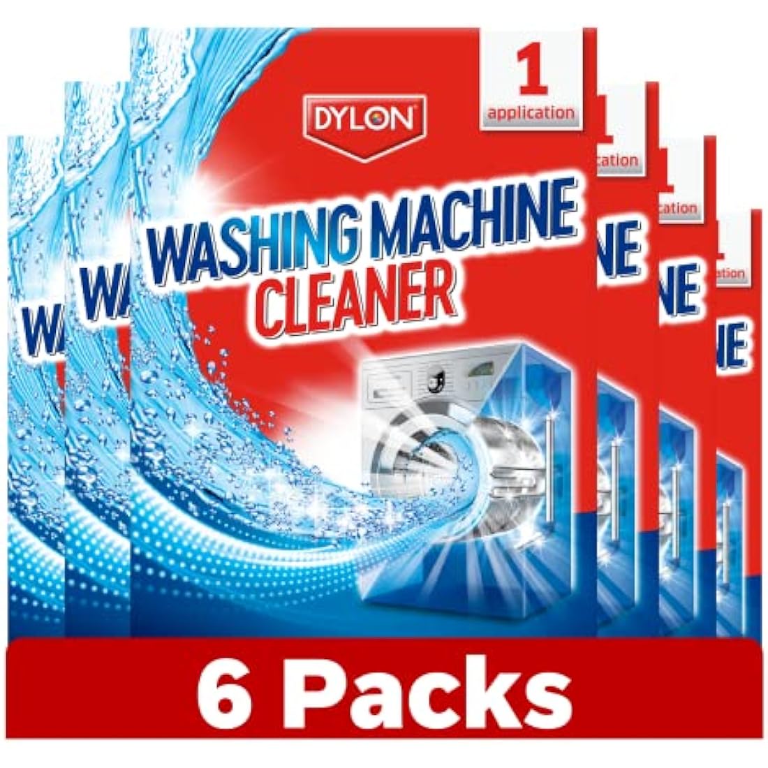Dylon 5-in-1 Washing Machine Cleaner & Limescale Remover - 6 Pack