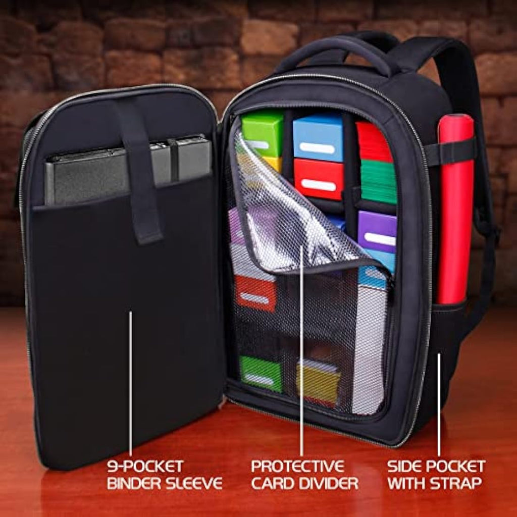 MTG Backpack – TCG Card Storage & Deck Box Case (Dragon Black)