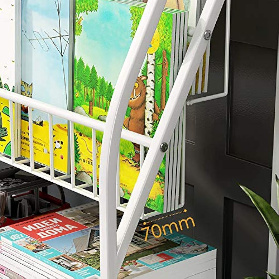Jolof Store 5-Tier Kids Bookshelf | Space-Themed Toy & Book Organizer