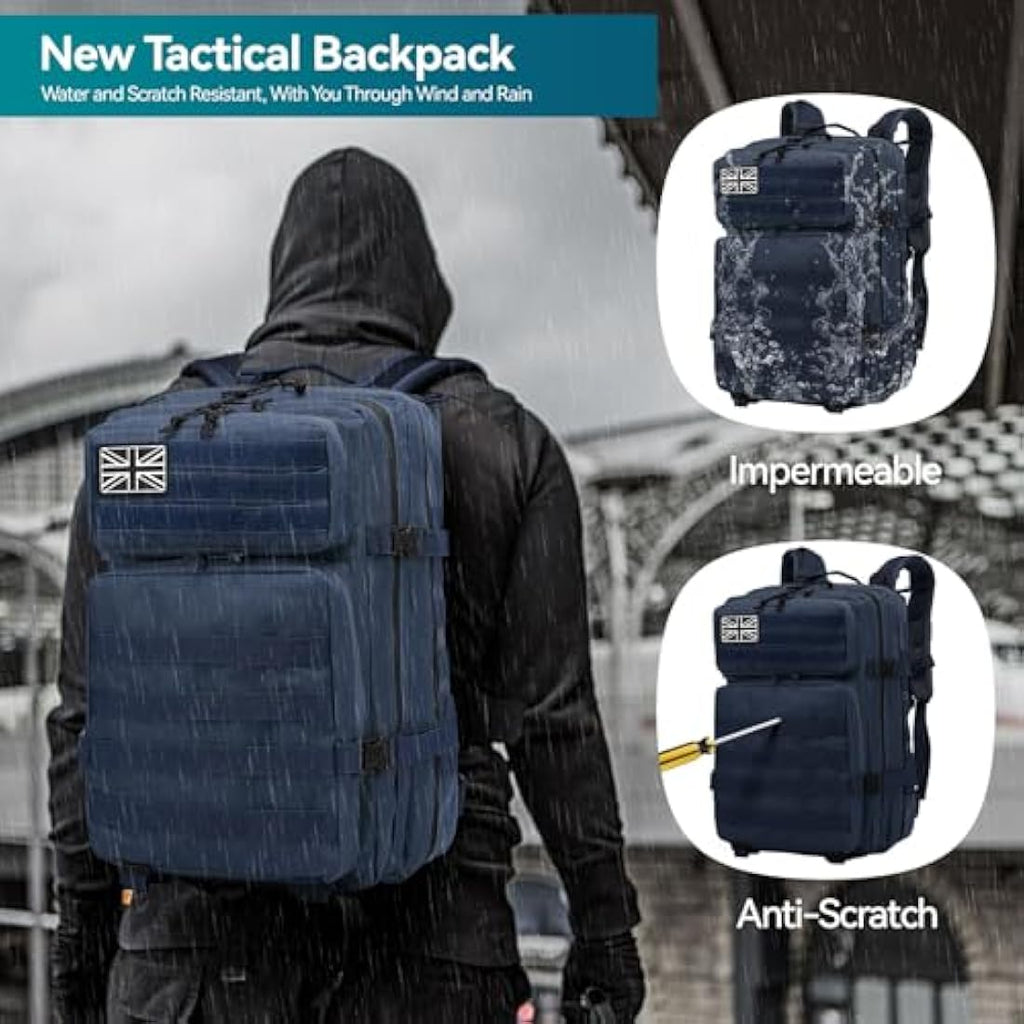 Delgeo 45L Military Tactical Backpack | 900D Molle Assault Rucksack