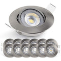 EMOS LED Recessed Ceiling Spotlights | 5W Cold White 6500K | Pack of 12