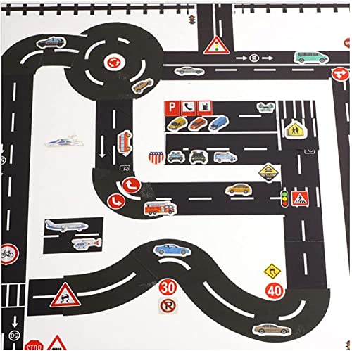 EPRHAY Black Road Tape for Toy Cars – 3 Rolls Washi Paper Race Track