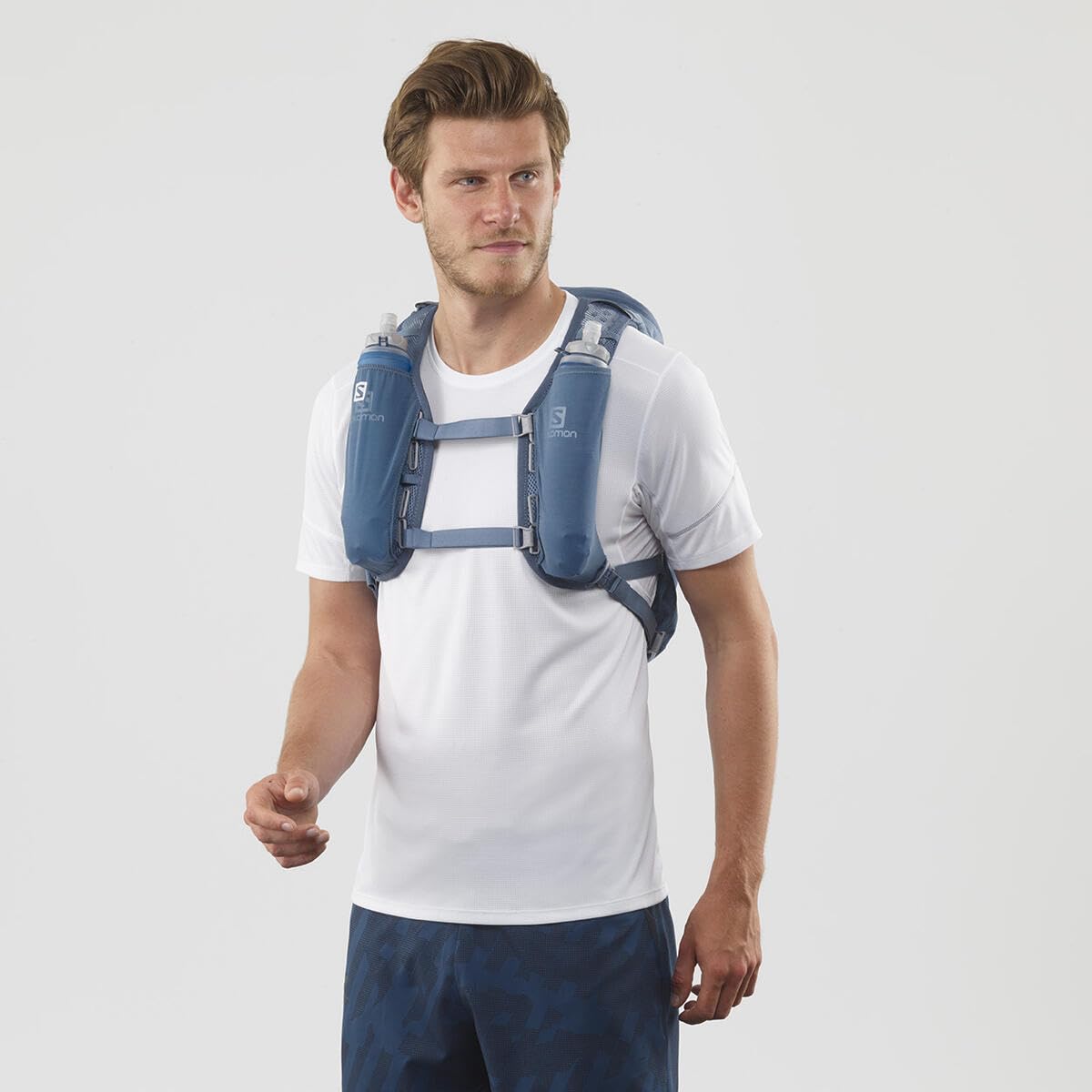 Salomon Agile 12 Hydration Vest – Unisex Trail Running Pack, Blue