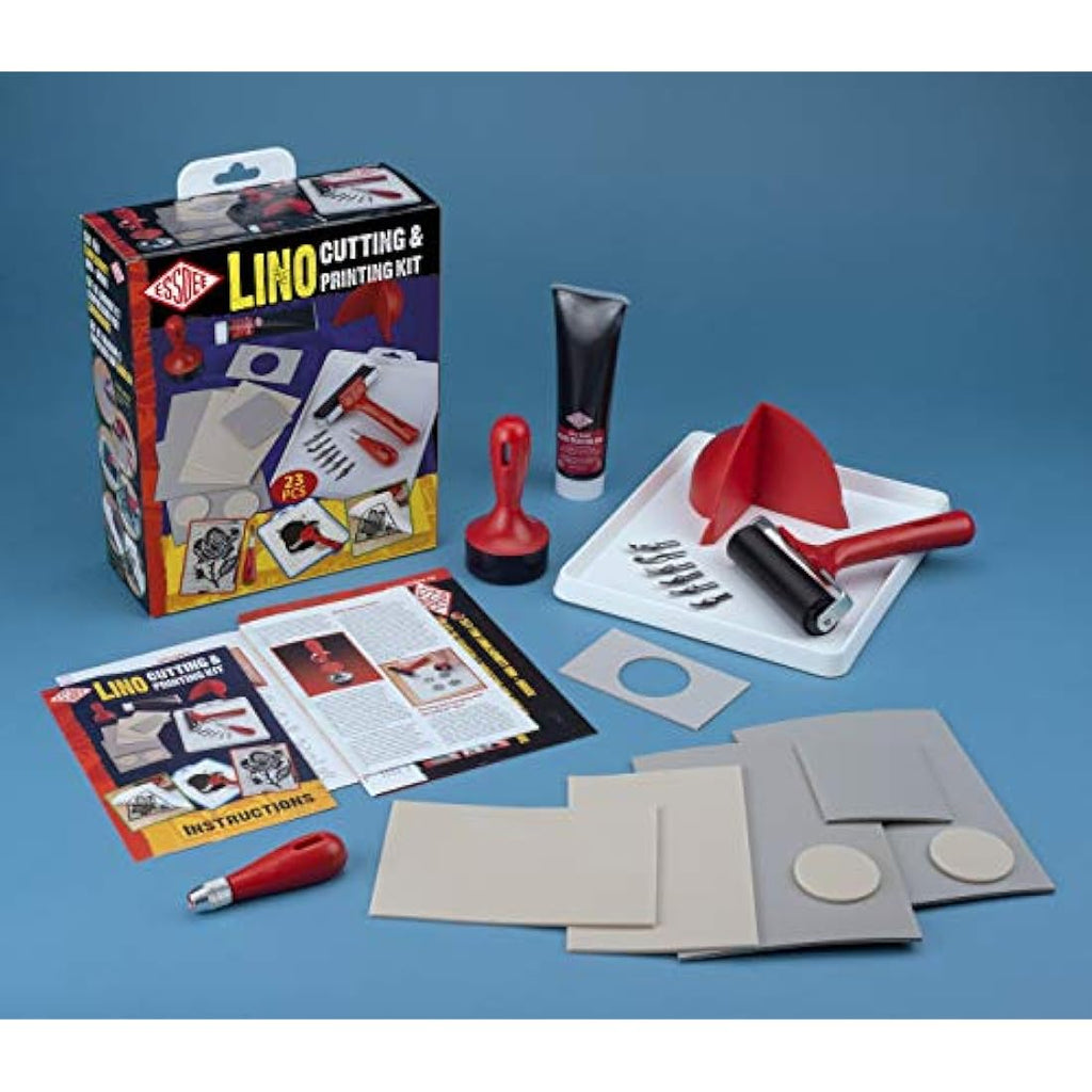 Essdee Lino Cutting & Printing Kit - 23 Piece Block Printmaking Set