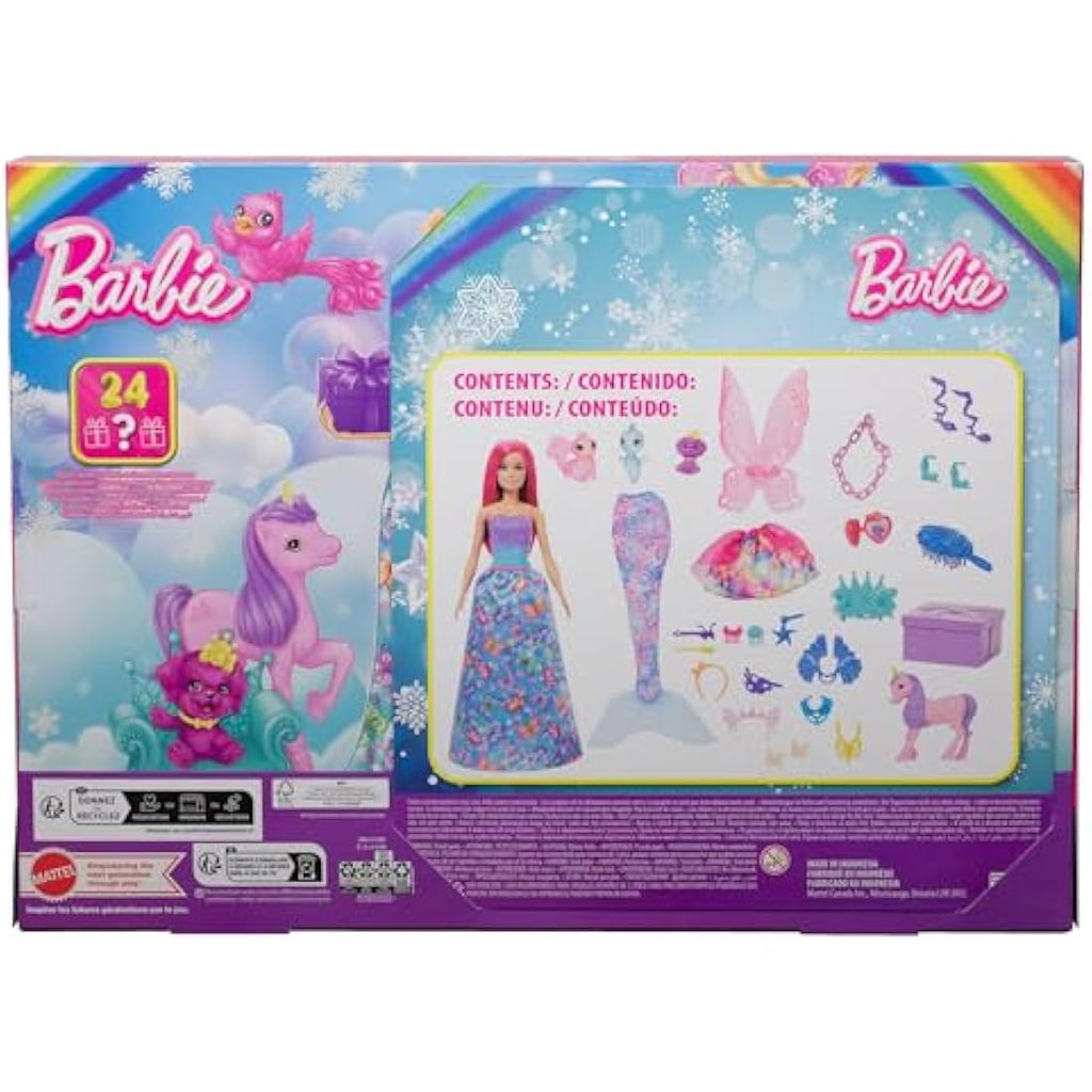 Barbie Advent Calendar with Fashion Doll & 24 Surprise Accessories