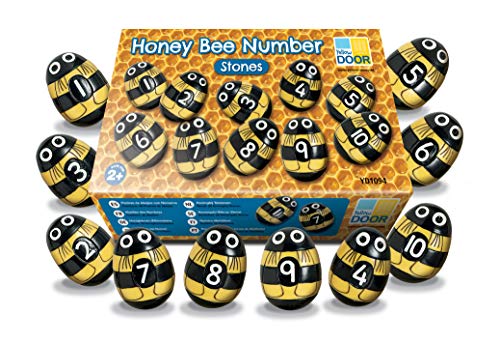 Yellow Door Honey Bee Number Stones – Early Maths Counting Toys 1-10