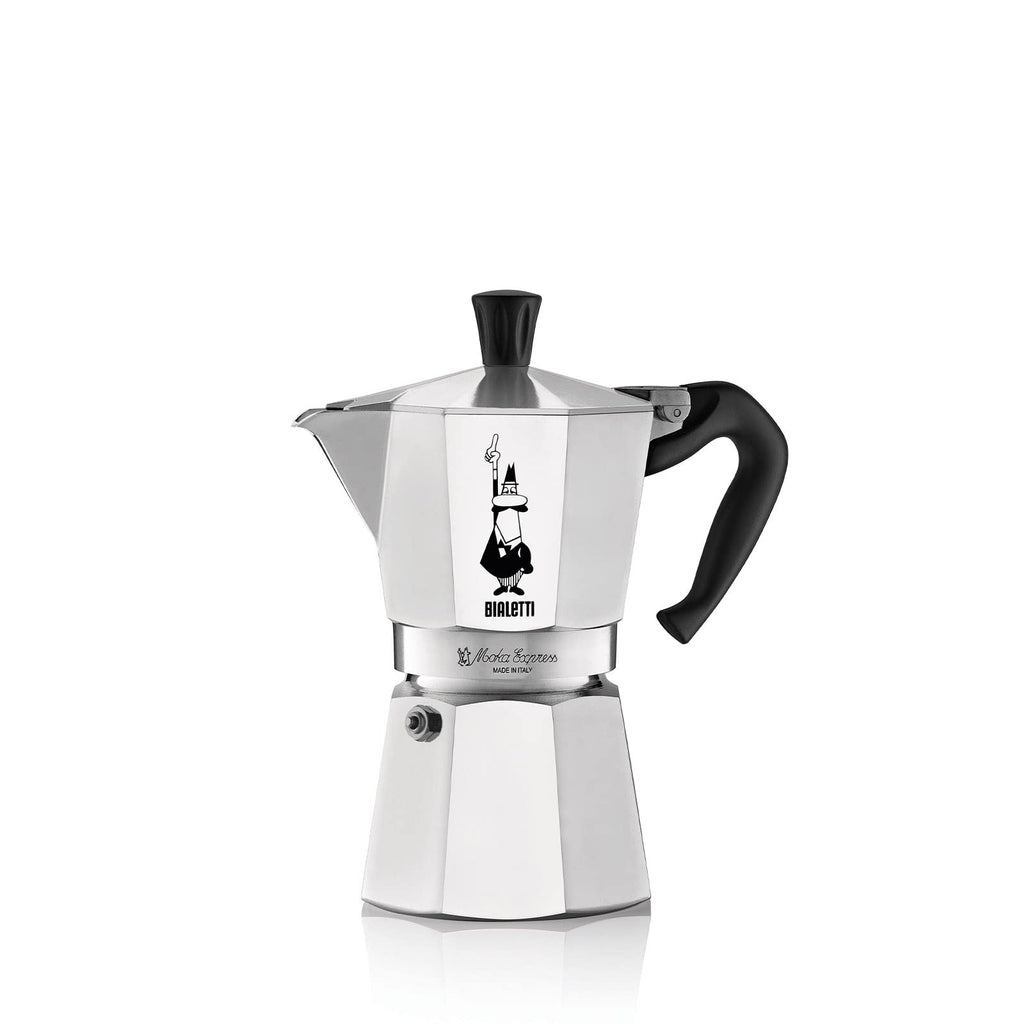 Bialetti Moka Express 6-Cup Stovetop Espresso Maker | Polished Aluminum