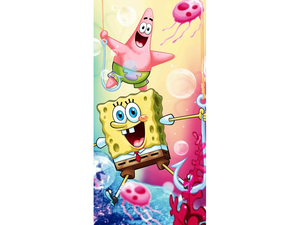 Jerry Fabrics SpongeBob SquarePants Cotton Bath Towel – 70 x 140 cm