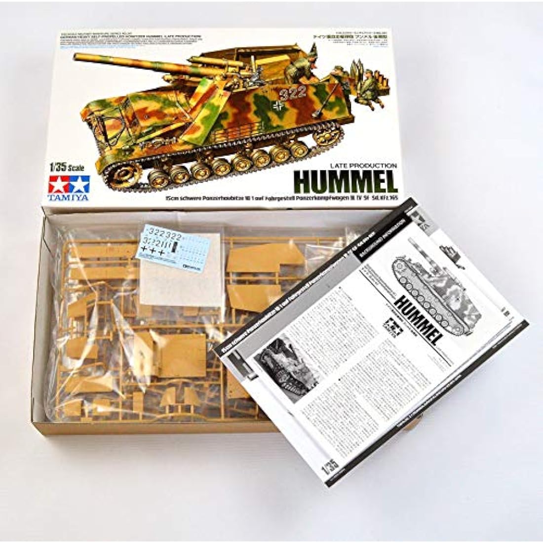 Tamiya 1:35 German Tank Howitzer Hummel - Plastic Model Building Kit