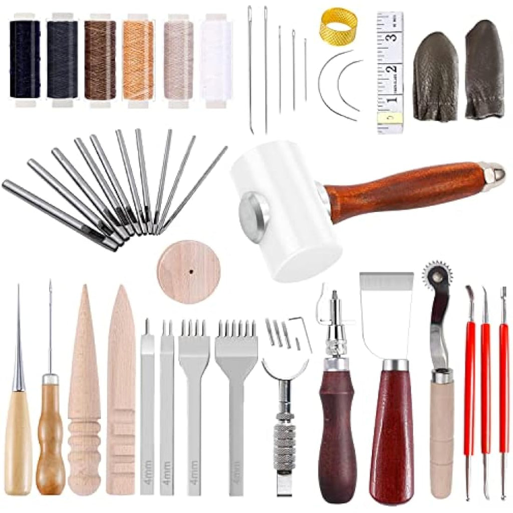 Leather Craft Tools Kit – DIY Sewing & Stitching Set