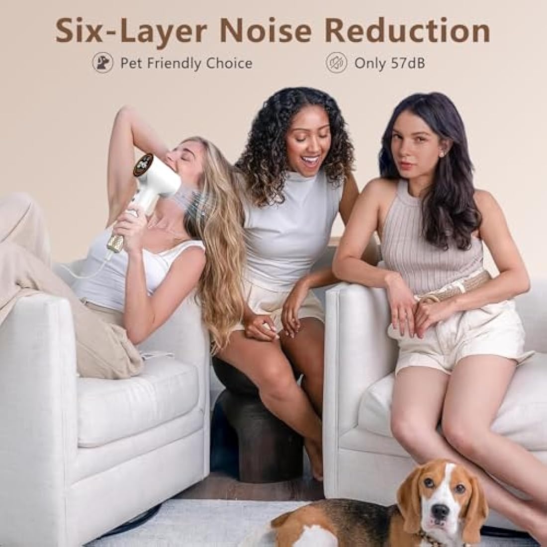 TQQ High Speed Ionic Hair Dryer | 110,000 RPM Brushless Motor Blow Dryer