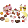 Howa Wooden Toy Food Sweets – Pretend Play Kitchen Set for Kids