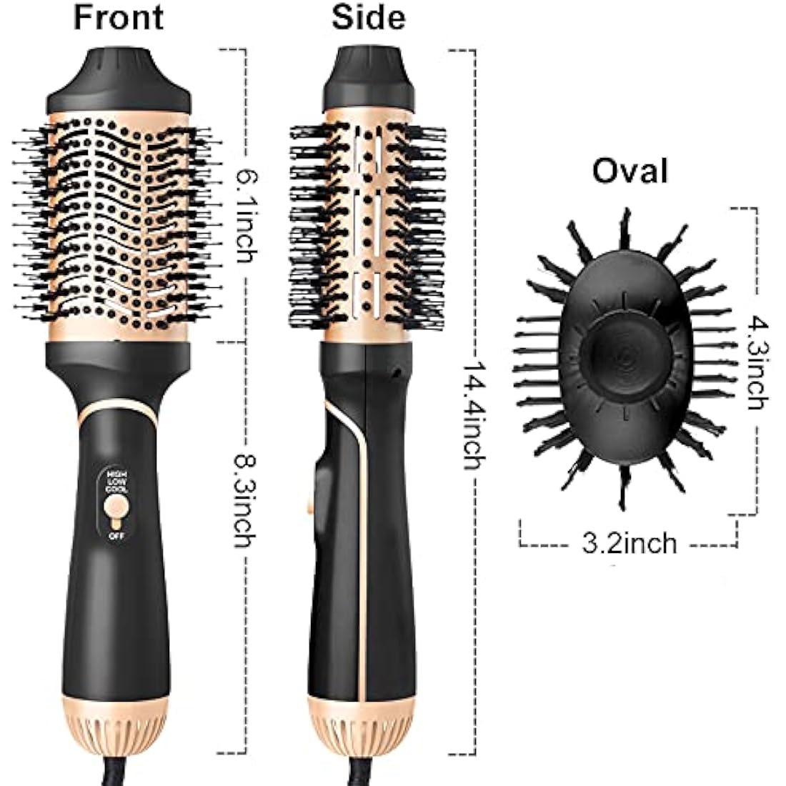 4-in-1 Hair Dryer Brush | Ionic Ceramic Styler & Volumizer