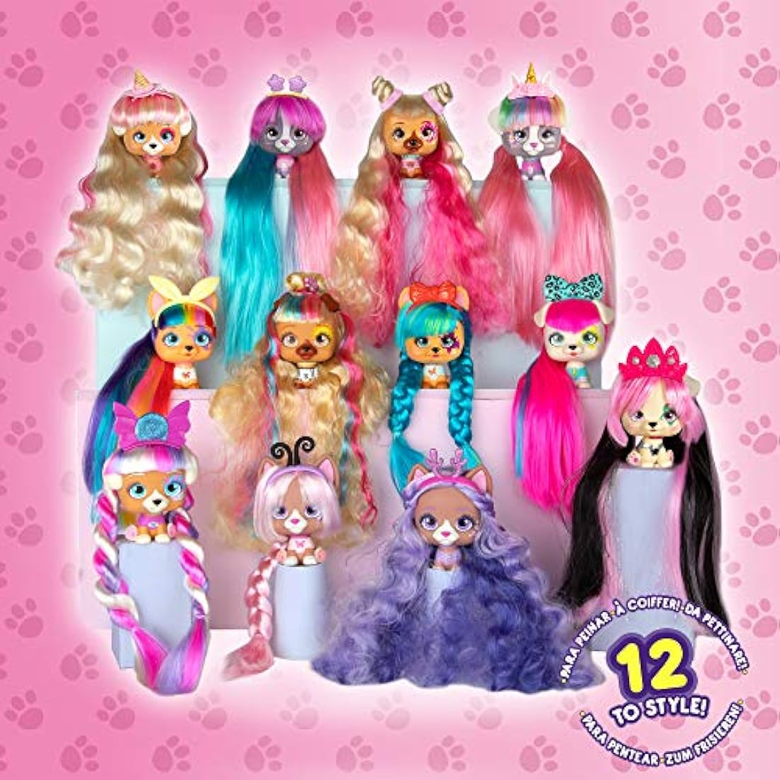 VIP Pets Surprise Collectible Puppy Doll with 30cm Long Hair