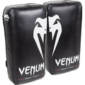 Venum Giant Kick Pads – Skintex Leather Muay Thai Sparring Gear, Black