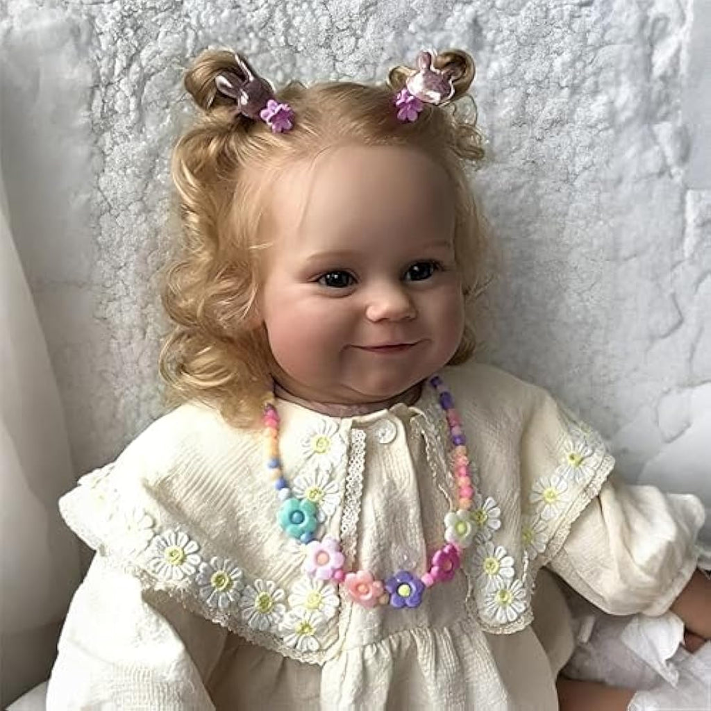 24" Reborn Maddie Girl Doll – Realistic Blonde Hair Toy