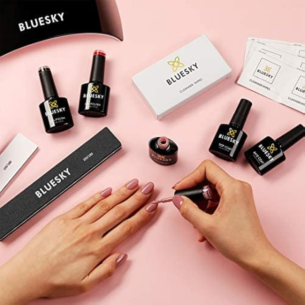 Bluesky Gel Nail Polish Starter Kit with 24W UV LED Lamp - Natural Nude