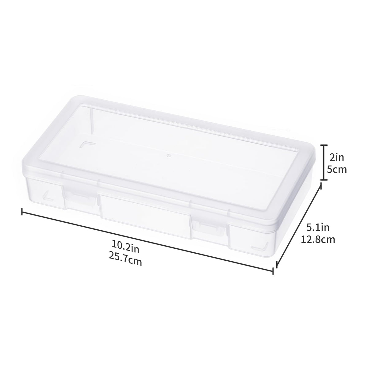 novelinks Clear Pencil Box and Small Plastic Storage Containers with Lids - image 3
