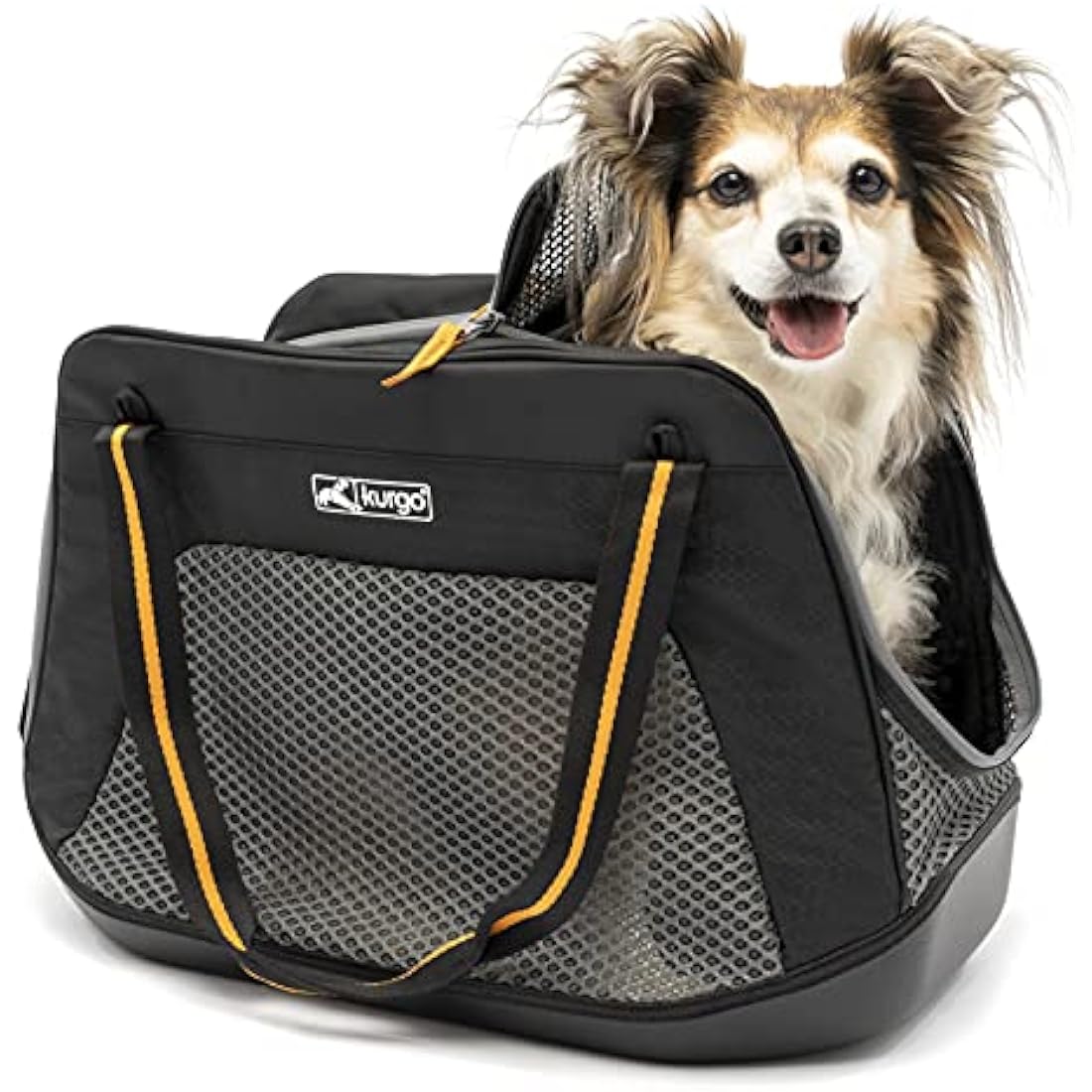 Kurgo Explorer Dog & Cat Carrier – Waterproof Bottom Travel Bag, Black