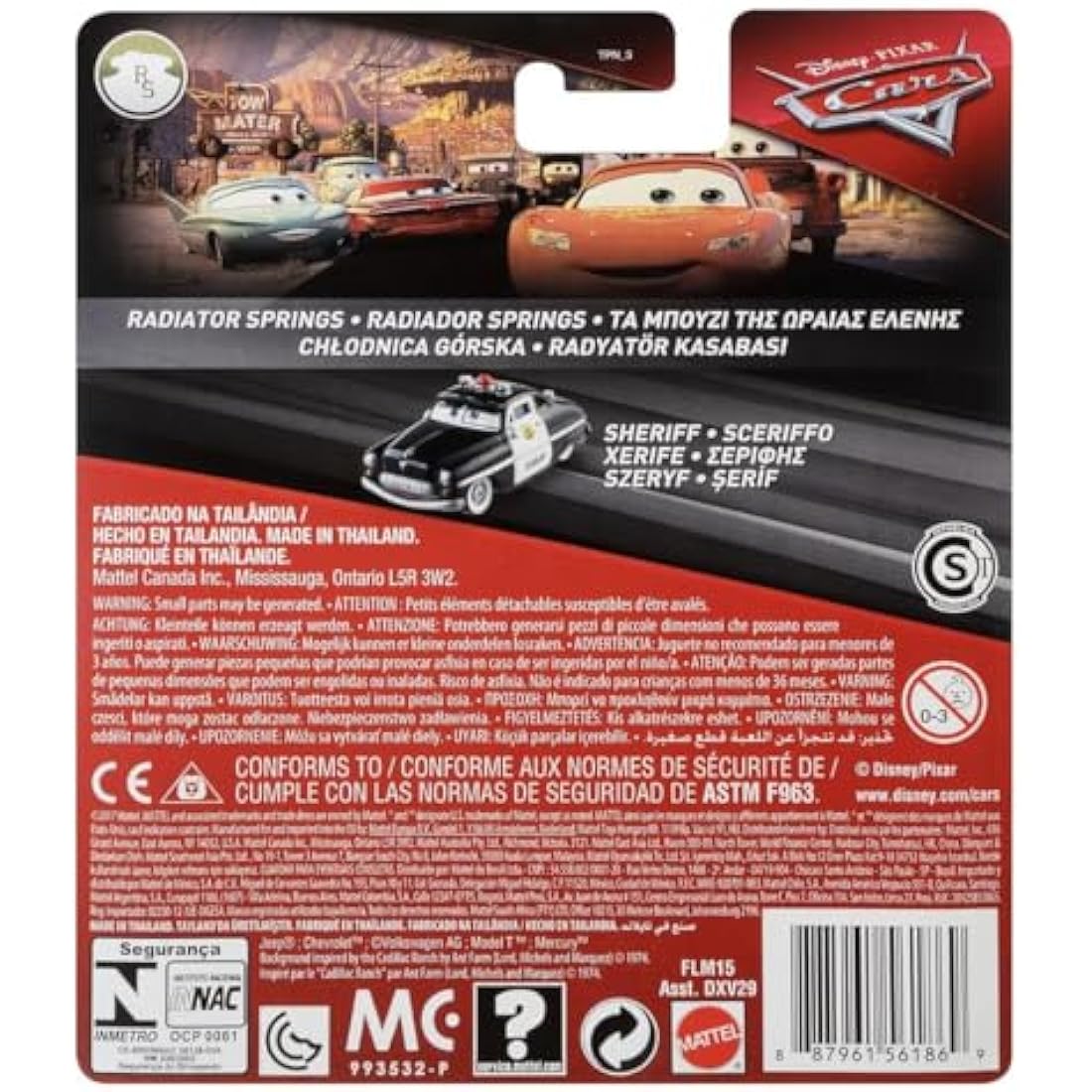 Disney Pixar Cars 3 Sheriff Die-Cast Vehicle – 1:55 Scale Movie Toy