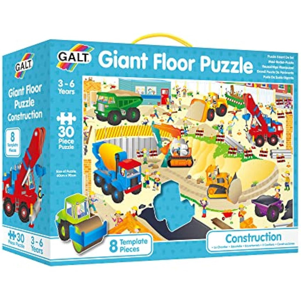 Galt Toys Giant Floor Puzzle – Construction Site 30-Piece Jigsaw