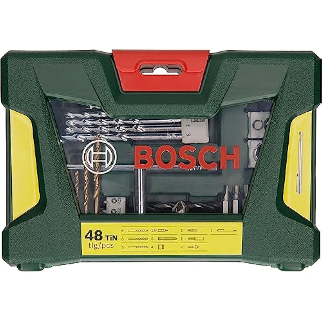 Bosch V-Line 48-Piece Titanium Drill and Screwdriver Bit Set