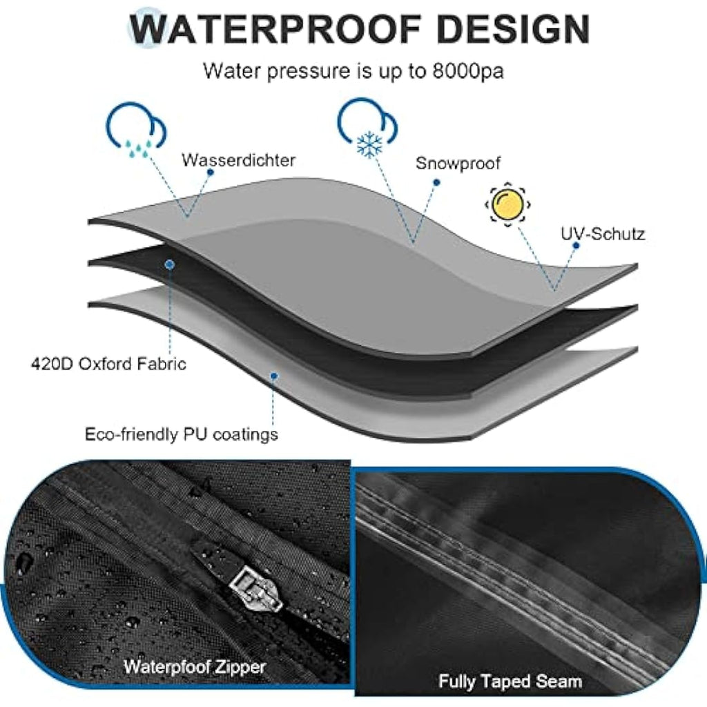 Ezilif Double Egg Chair Cover | 420D Oxford Waterproof Heavy Duty Cover
