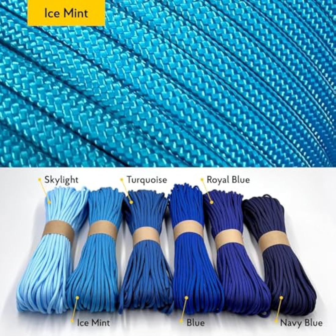 EDCX 550 Paracord Type III – 4mm Nylon Rope for Camping and DIY Crafting