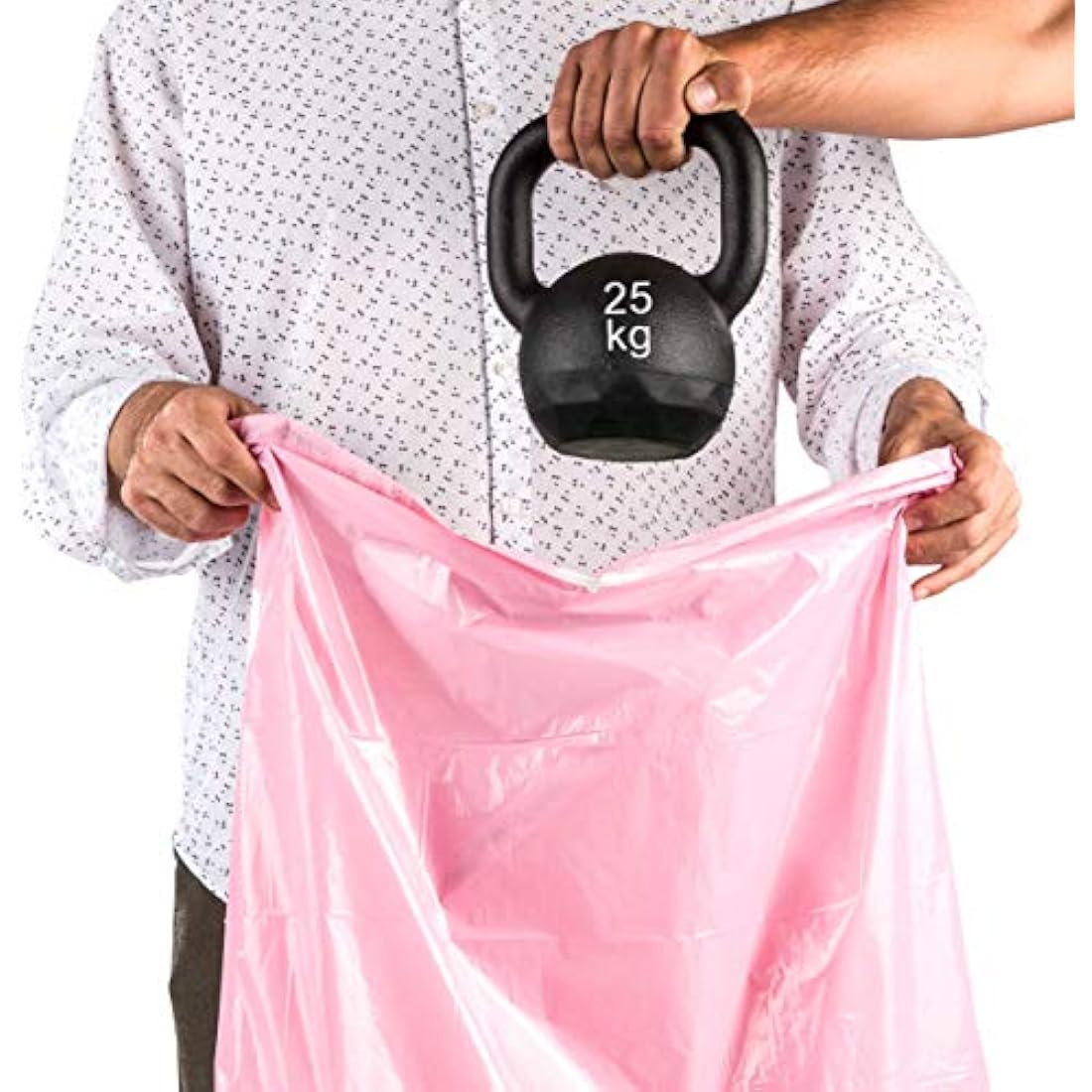 Relevo 30L Scented Bin Liners – 100% Recycled Pink Bin Bags (45 Units)