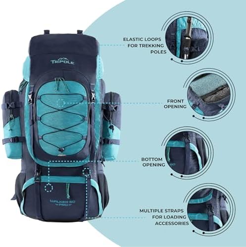 Tripole Walker Pro Internal Frame Trekking Rucksack with Laptop Sleeve