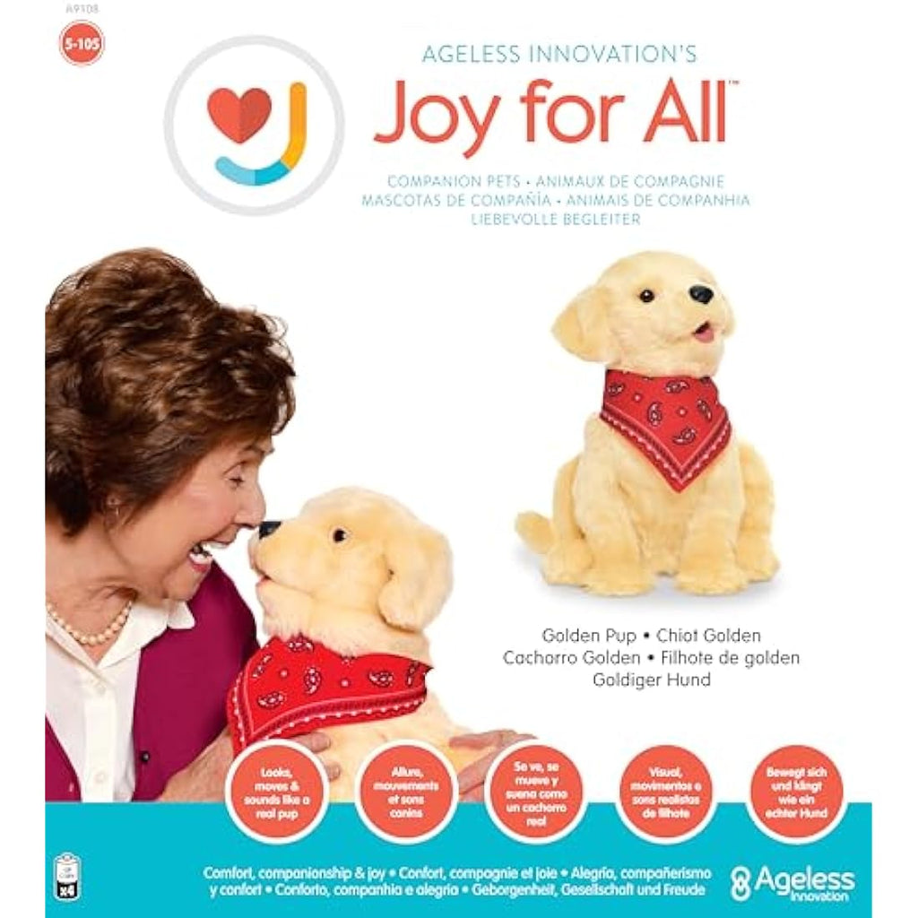 Joy For All Interactive Golden Pup – Lifelike Robotic Companion Dog