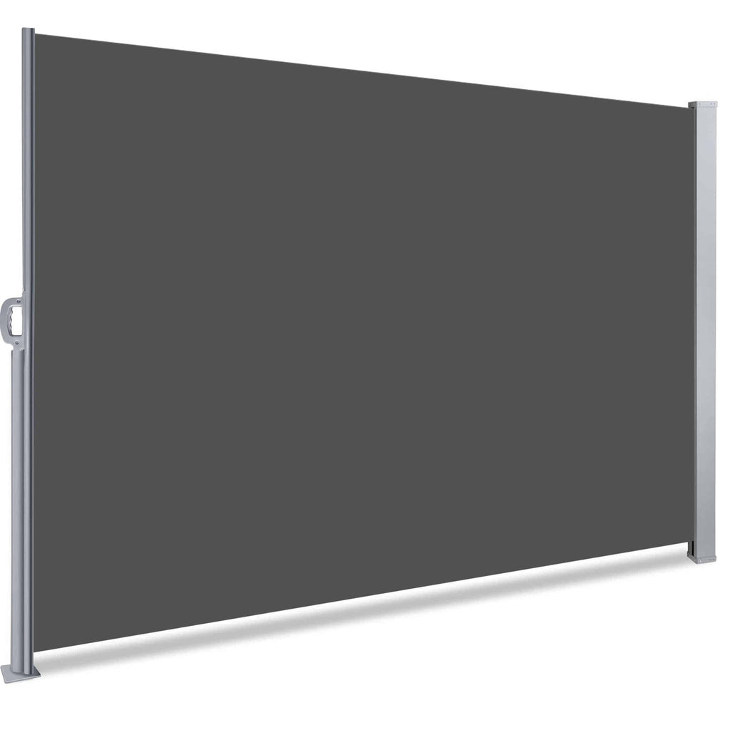 VOUNOT Retractable Side Awning | 140x300cm Outdoor Privacy Screen, Grey