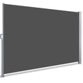 VOUNOT Retractable Side Awning | 140x300cm Outdoor Privacy Screen, Grey