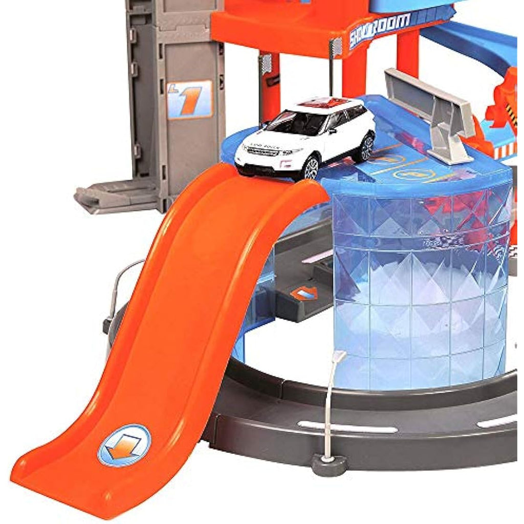Bburago Street Fire Mega Dealer Showroom Garage - 1:43 Diecast Playset