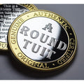 Round Tuit Collectible Coin – 24ct Gold & Silver Clad 30mm