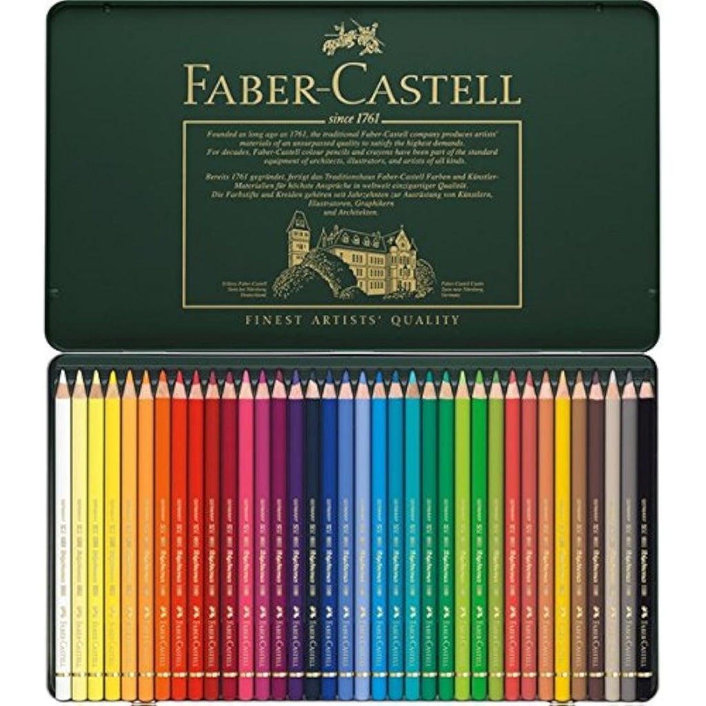 Faber-Castell Polychromos Colouring Pencils - 36 Set with 12 Castell 9000
