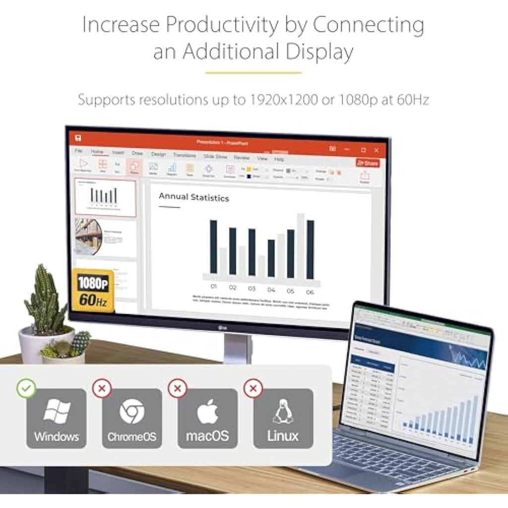 StarTech.com USB 3.0 to HDMI Adapter | 1080p Windows Monitor Converter