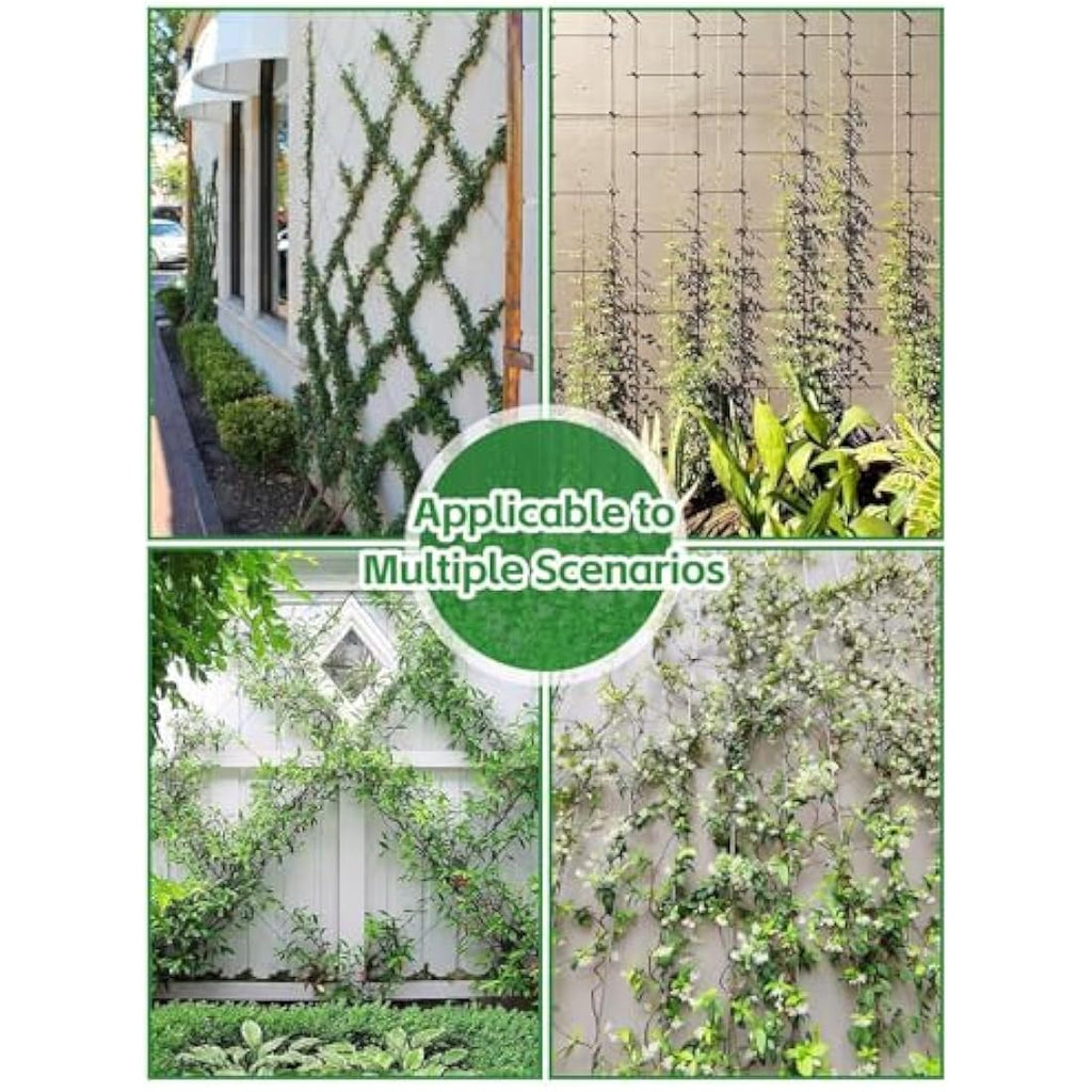 Kalolary 30M Stainless Steel Garden Wire Trellis Kit for Climbing Plants