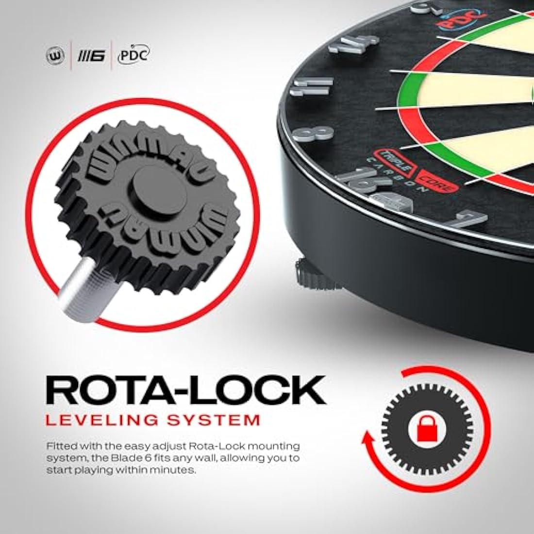 Winmau Blade 6 Triple Core Carbon Dartboard – Professional Sisal Board