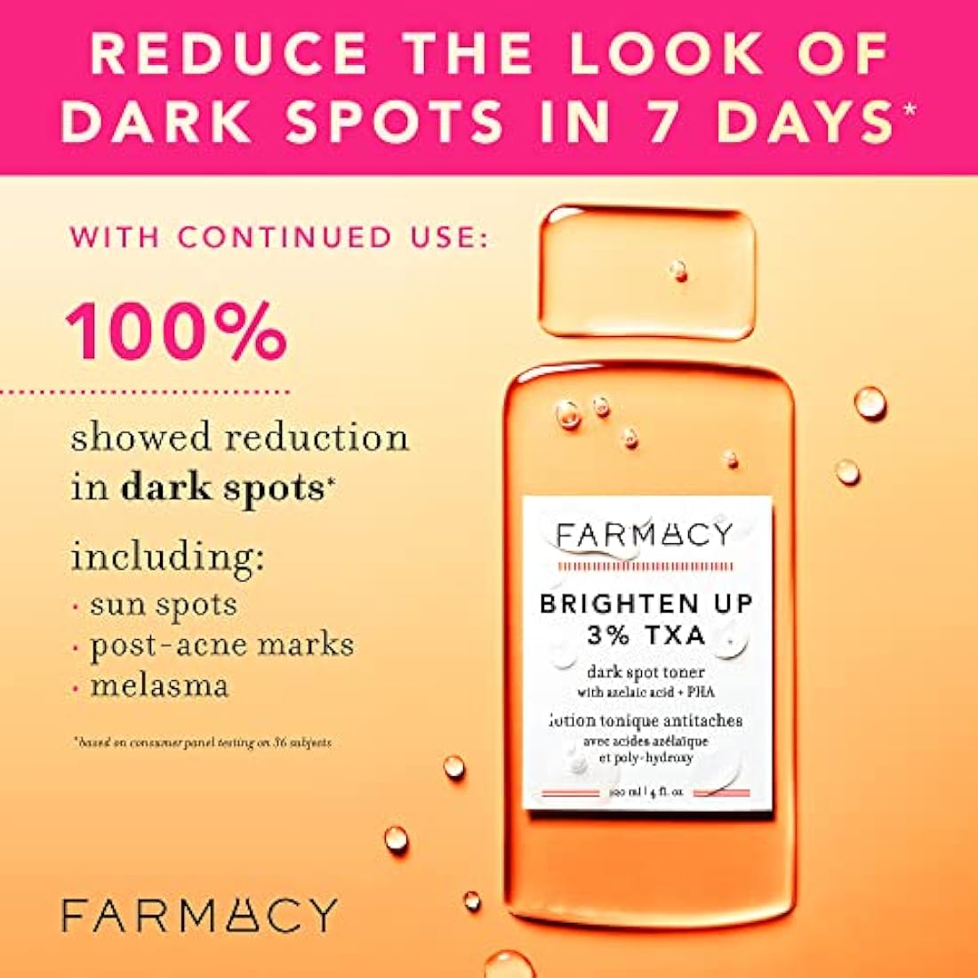 Farmacy Brightening Toner – 3% TXA & Azelaic Acid Dark Spot Corrector