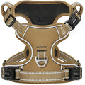 HEELE No Pull Dog Harness – Reflective Padded Vest with Neck Clip, Bronze