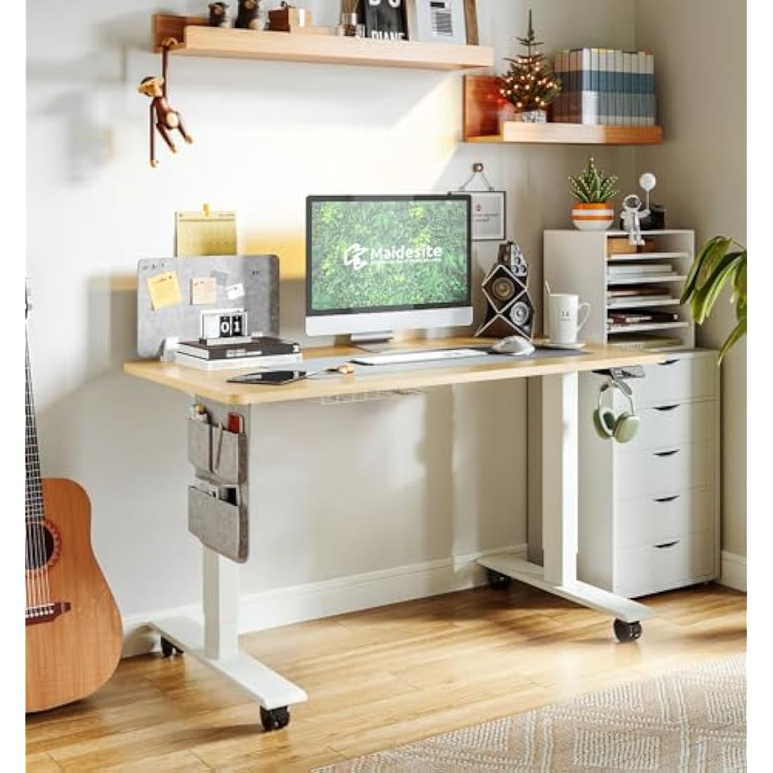 MAIDeSITe Electric Standing Desk – Height Adjustable 100x60cm Table