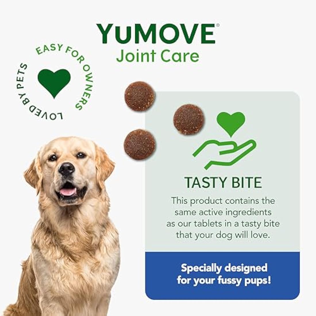 YuMOVE Senior Dog Joint Supplement – Glucosamine & Green Lipped Mussel
