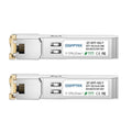 QSFPTEK 10GBASE-T SFP+ to RJ45 Transceiver – 30m Copper Module (2-Pack)