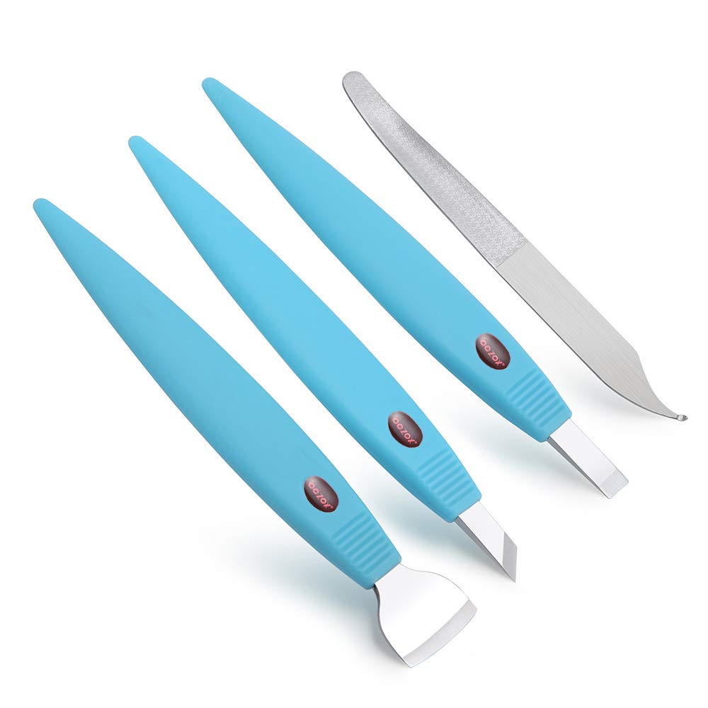 BEZOX Professional Pedicure Callus Shaver Set - Stainless Steel Foot Kit