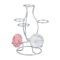 NBEADS Crystal Ball Holders, 7 Eggs Display Stand Platinum Iron Multi-Sphere Display Holder for Crystal Ball Sphere Globe Home Office Decor Ornament - image 1