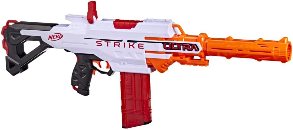 Nerf Ultra Strike Motorized Blaster | 10-Dart Clip-Fed Toy with AccuStrike