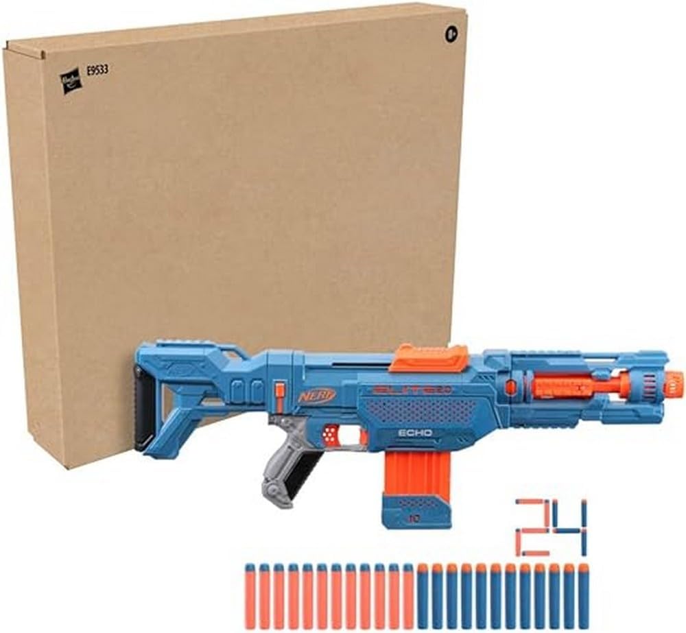 Nerf Elite 2.0 Echo CS-10 Blaster with 24 Darts and Removable Stock