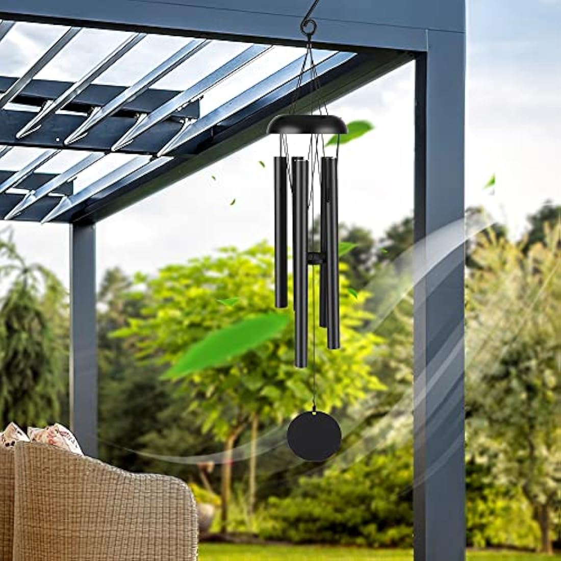 31" Memorial Wind Chimes – Deep Tone Aluminum Outdoor Decor