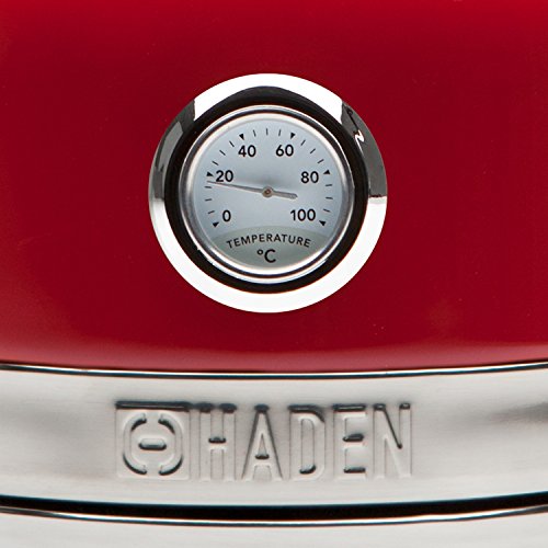 Haden Jersey Red Electric Kettle – 1.5L Rapid Boil Stainless Steel